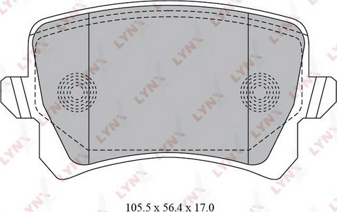 LYNXauto BD-8030 - Bremžu uzliku kompl., Disku bremzes autodraugiem.lv