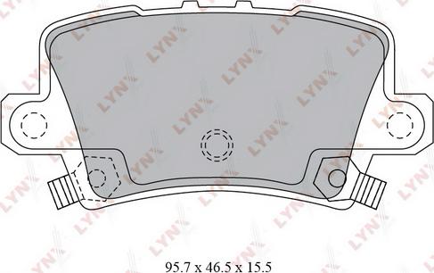 LYNXauto BD-3432 - Bremžu uzliku kompl., Disku bremzes autodraugiem.lv