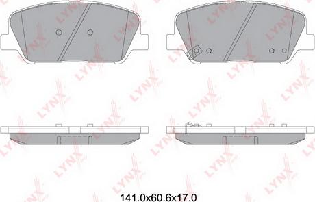 LYNXauto BD-3631 - Bremžu uzliku kompl., Disku bremzes autodraugiem.lv