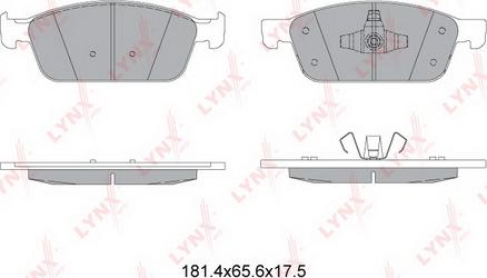 LYNXauto BD-3036 - Bremžu uzliku kompl., Disku bremzes autodraugiem.lv