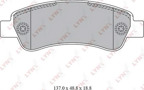 LYNXauto BD-2830 - Bremžu uzliku kompl., Disku bremzes autodraugiem.lv