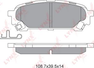 LYNXauto BD-7113 - Bremžu uzliku kompl., Disku bremzes autodraugiem.lv