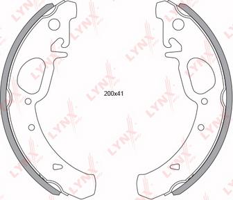 LYNXauto BS-4603 - Bremžu loku komplekts autodraugiem.lv