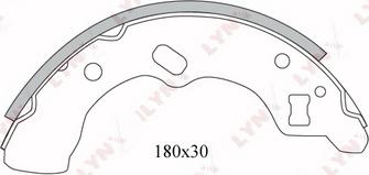 LYNXauto BS-5102 - Bremžu loku komplekts autodraugiem.lv