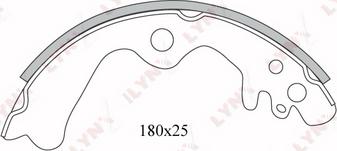 LYNXauto BS-5701 - Bremžu loku komplekts autodraugiem.lv