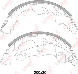 LYNXauto BS-7526 - Bremžu loku komplekts autodraugiem.lv