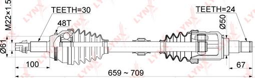 LYNXauto CD-1150A - Piedziņas vārpsta autodraugiem.lv