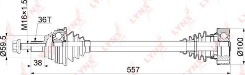 LYNXauto CD-1132 - Piedziņas vārpsta autodraugiem.lv