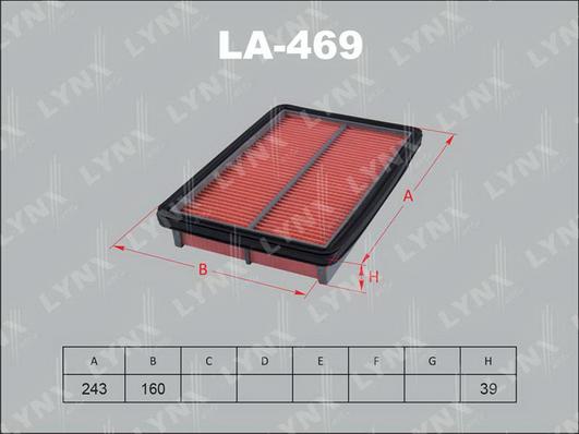 LYNXauto LA-469 - Gaisa filtrs autodraugiem.lv