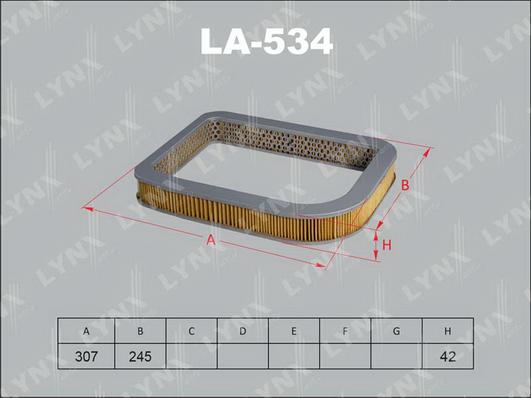 LYNXauto LA-534 - Gaisa filtrs autodraugiem.lv