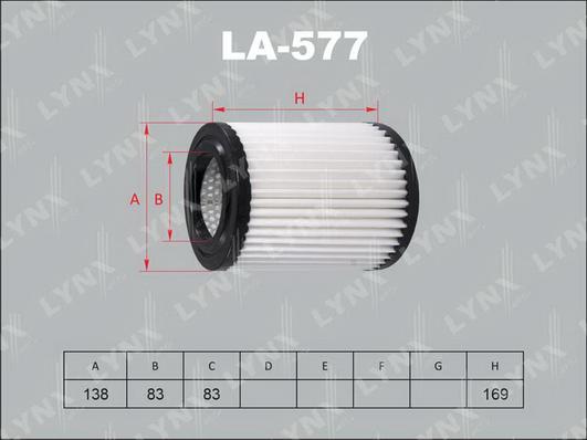 LYNXauto LA-577 - Gaisa filtrs autodraugiem.lv