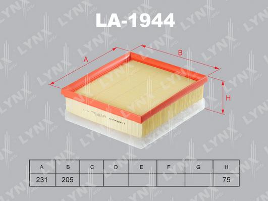 LYNXauto LA-1944 - Gaisa filtrs autodraugiem.lv