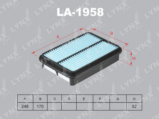 LYNXauto LA-1958 - Gaisa filtrs autodraugiem.lv