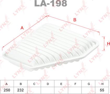 LYNXauto LA-198 - Gaisa filtrs autodraugiem.lv