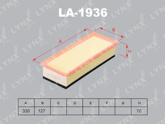 LYNXauto LA-1936 - Gaisa filtrs autodraugiem.lv