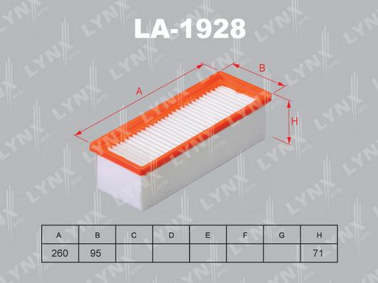 LYNXauto LA-1928 - Gaisa filtrs autodraugiem.lv