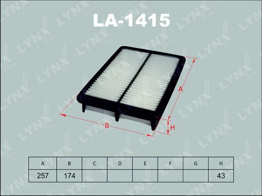 LYNXauto LA-1415 - Gaisa filtrs autodraugiem.lv