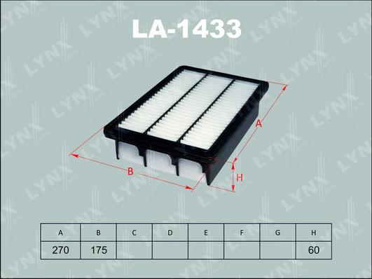 LYNXauto LA-1433 - Gaisa filtrs autodraugiem.lv