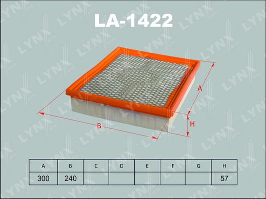 LYNXauto LA-1422 - Gaisa filtrs autodraugiem.lv