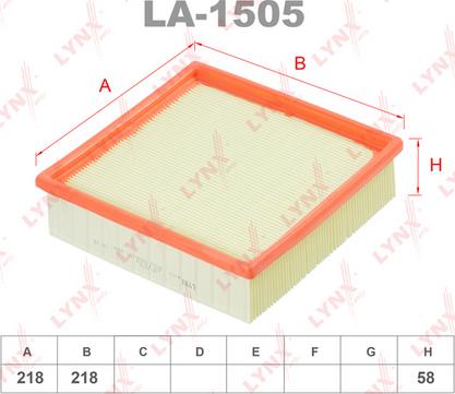 LYNXauto LA-1505 - Gaisa filtrs autodraugiem.lv