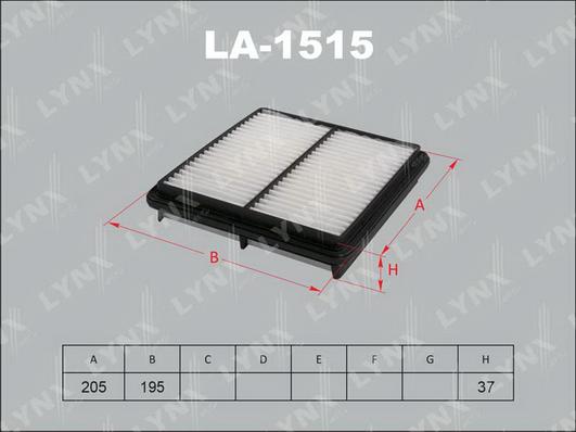 LYNXauto LA-1515 - Gaisa filtrs autodraugiem.lv