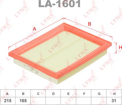 LYNXauto LA-1601 - Gaisa filtrs autodraugiem.lv