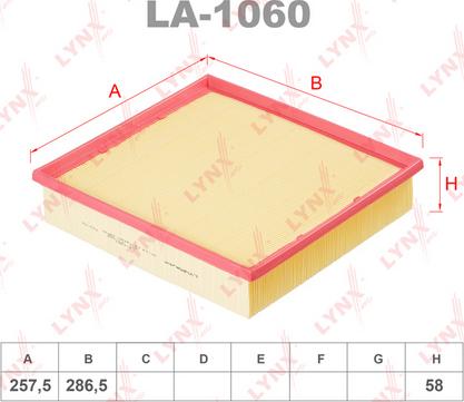 LYNXauto LA-1060 - Gaisa filtrs autodraugiem.lv