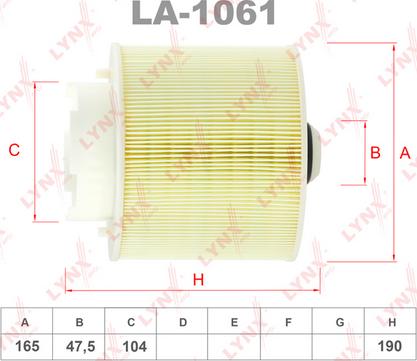 LYNXauto LA-1061 - Gaisa filtrs autodraugiem.lv