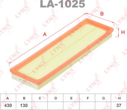 LYNXauto LA-1025 - Gaisa filtrs autodraugiem.lv