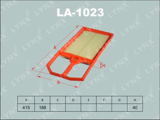 LYNXauto LA-1023 - Gaisa filtrs autodraugiem.lv