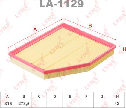 LYNXauto LA-1129 - Gaisa filtrs autodraugiem.lv