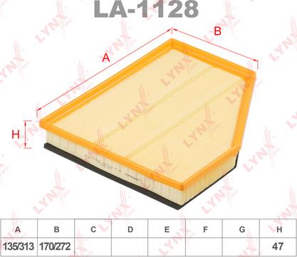 LYNXauto LA-1128 - Gaisa filtrs autodraugiem.lv