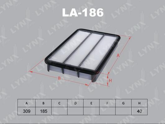 LYNXauto LA-186 - Gaisa filtrs autodraugiem.lv