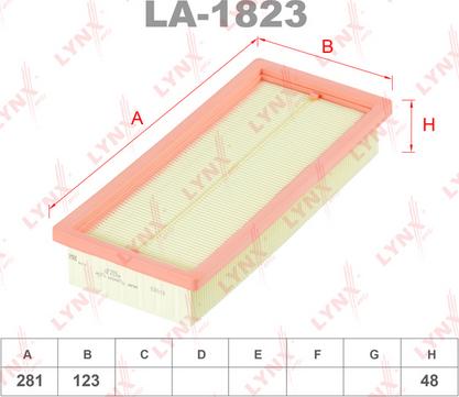 LYNXauto LA-1823 - Gaisa filtrs autodraugiem.lv