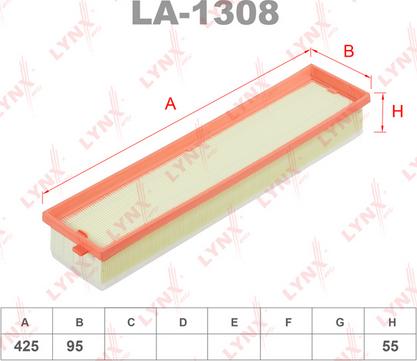 LYNXauto LA-1308 - Gaisa filtrs autodraugiem.lv
