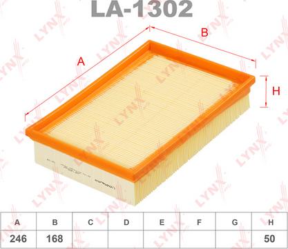 LYNXauto LA-1302 - Gaisa filtrs autodraugiem.lv