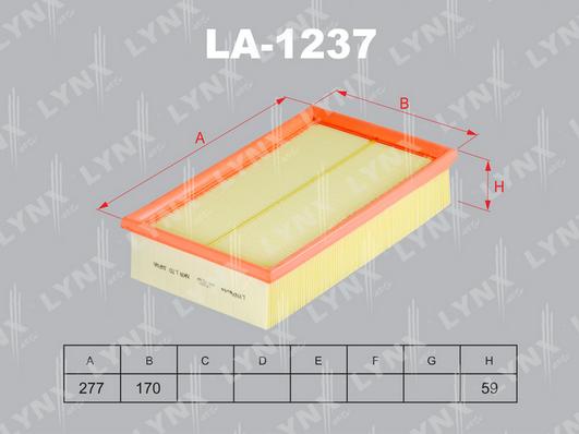 LYNXauto LA-1237 - Gaisa filtrs autodraugiem.lv