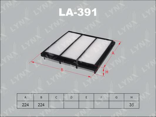 LYNXauto LA-391 - Gaisa filtrs autodraugiem.lv