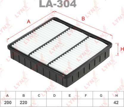 LYNXauto LA-304 - Gaisa filtrs autodraugiem.lv