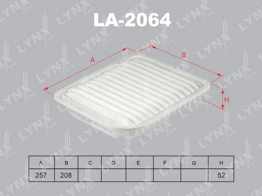LYNXauto LA-2064 - Gaisa filtrs autodraugiem.lv
