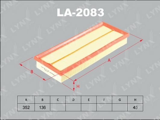 LYNXauto LA-2083 - Gaisa filtrs autodraugiem.lv