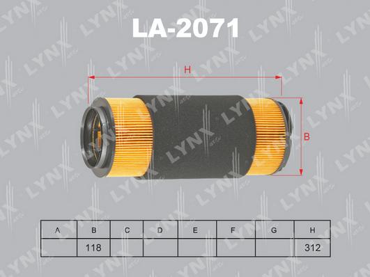 LYNXauto LA-2071 - Gaisa filtrs autodraugiem.lv