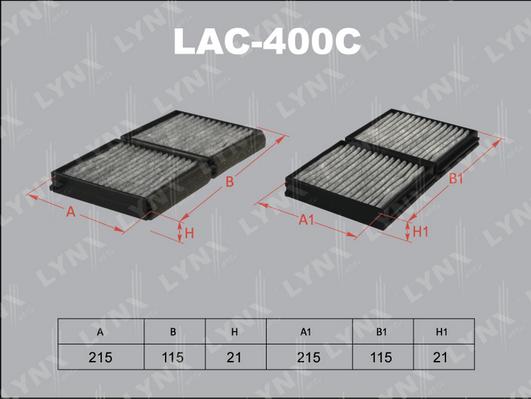 LYNXauto LAC-400C - Filtrs, Salona telpas gaiss autodraugiem.lv