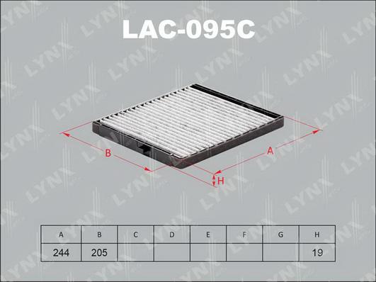 LYNXauto LAC-095C - Filtrs, Salona telpas gaiss autodraugiem.lv