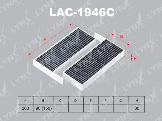 LYNXauto LAC-1946C - Filtrs, Salona telpas gaiss autodraugiem.lv