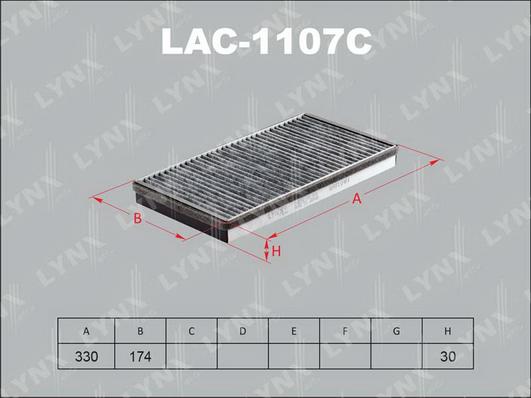 LYNXauto LAC-1107C - Filtrs, Salona telpas gaiss autodraugiem.lv