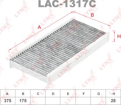 LYNXauto LAC-1317C - Filtrs, Salona telpas gaiss autodraugiem.lv