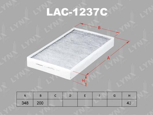 LYNXauto LAC-1237C - Filtrs, Salona telpas gaiss autodraugiem.lv