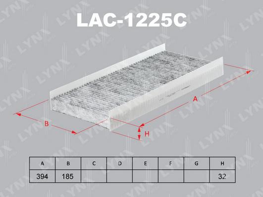 LYNXauto LAC-1225C - Filtrs, Salona telpas gaiss autodraugiem.lv