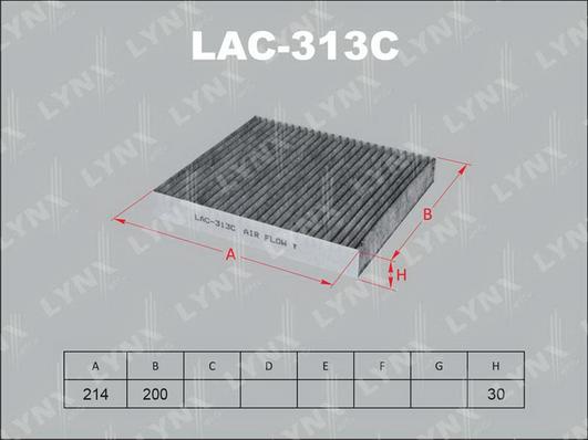 LYNXauto LAC-313C - Filtrs, Salona telpas gaiss autodraugiem.lv